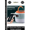 Özel Üretim 1200 mAh USB Şarjlı Su Geçirmez IP45 Taşınabilir Powerbank Güçlü Solar Led Kamp Lambası