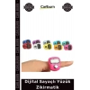 Özel Üretim Dijital Sayaçlı Ergonomik Silikon Kayışlı Renkli Ayarlanabilir Yüzük Zikirmatik