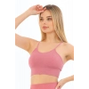 Özel Üretim Göğüs Toparlayıcı Sarkma Önleyen Spor Günlük İnce İp Askılı Pedli Fitilli Crop Büstiyer