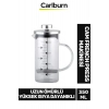 Özel Üretim Isıyı Uzun Süre Koruyan Süzgeçli Bitki Çayı Demliği Filtre Kahve French Press 350 ml