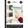 Özel Üretim Pratik Mikrofiber Bezli Profesyonel Yüzey 4 in 1 Spreyli Çek Çekli Camsil Fırça Aparatı