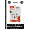 Özel Üretim QC 3.0 USB Adaptör 30 Hızlı Şarj Seti 4 Girişli PD20W Destekli Dijital Ekran