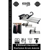 #PantolonAskısı 5 Bölmeli Dolap Organizer Pantolon Gardrop Dayanıklı Krom Çubuklu Hareketli Askılık