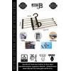 #PantolonAskısı 5 Bölmeli Dolap Organizer Pantolon Gardrop Dayanıklı Krom Çubuklu Hareketli Askılık