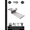 #PantolonAskısı 5 Bölmeli Dolap Organizer Pantolon Gardrop Dayanıklı Krom Çubuklu Hareketli Askılık