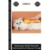 #Petshop Kedi Köpek Tüy Toplama Masaj Hamburger Şekilli Otomatik Temizlenen Evcil Hayvan Tarağı