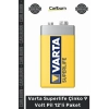 #Pil Kaliteli 6F22 Çinko Karbon Güvenilir Güç Kaynağı Superlife Çinko 9 Volt Pil 12li Paket
