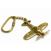 #Anahtarlık Havacılık Pilot Hediyesi Nostaljik Altın Sarısı Metal Pervaneli Pirinç Uçak Anahtarlık