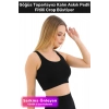 Premium Göğüs Toparlayıcı Sarkma Önleyen Spor Günlük Kalın Askılı Pedli Fitilli Crop Büstiyer