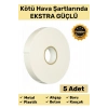 Premium Güç Kolay Uygulanır Uzun Ömürlü Kuvvetli Yapışkan İz Bırakmaz 5 Adet Çift Taraflı Köpük Bant