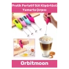 Premium Portatif Çelik Uçlu Kahve Sos Krema Mama Süt Köpürtücü Yumurta Çırpıcı Pilli Mini Mikser