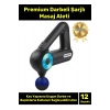 Premium Seri Darbeli Şarjlı 12 Başlıklı Etkili Sessiz Kablosuz Kullanışlı Kolay Pratik Masaj Aleti