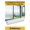 Premium Seri İz Bırakmayan İç Göstermeyen Yapışkan UV Engelleyici Buzlu Cam Filmi 5 Metre x 60 Cm