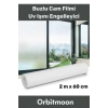 Premium Seri İz Bırakmaz İç GöstermeZ Yapışkan UV Engelleyici Buzlu Cam Filmi 2 Metre x 60 Cm
