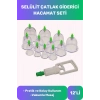 Premium Series Hacamat Seti Selülit Çatlak Giderici Vakumlu Masaj Aleti 12li Kupa
