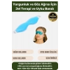 Premium Soğuk Sıcak Uygulama Göz Terapi Bandı Işık Önleyici Göz Dinlendirme Jel Uyku Bandı