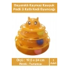 Premium Ürün 3 Toplu Eğlenceli Dayanıklı Kaymaz Kauçuk Pedli 3 Katlı Kedi Oyuncağı 19,5 cm x 24cm