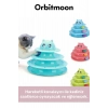Premium Ürün 3 Toplu Eğlenceli Dayanıklı Kaymaz Kauçuk Pedli 3 Katlı Kedi Oyuncağı 19,5 cm x 24cm