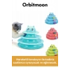 Premium Ürün 3 Toplu Eğlenceli Dayanıklı Kaymaz Kauçuk Pedli 3 Katlı Kedi Oyuncağı 19,5 cm x 24cm