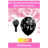 Premium Ürün Cinsiyet Belirleme Partisi Siyah Büyük Soru İşaretli 45cm Kız Bebek Baby Shower Balonu