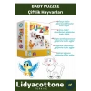 Premium Zeka Geliştirici Eğitici Çocuk El Göz Koordinasyonu Baby Puzzle Çiftlik Hayvanları