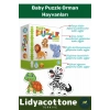Premium Zeka Geliştirici Eğitici Öğretici Çocuk El Göz Koordinasyonu Baby Puzzle Orman Hayvanları