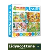 Premium Zeka Geliştirici Eğitici Öğretirken Eğlendiren Çocuk 12 +16 + 20 + 24 Parça Puzzle: 4 Mevsim