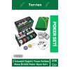 Profesyonel Blackjack 200 Poker Çipli 2 İskambil Kağıtlı Texas Holdem Casino Metal Poker Oyunu Seti