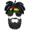 #Gözlük İkonik Rasta Peruk Tasarım Eğlence Kostüm Aksesuar Rasta Peruklu Bob Marley Parti Gözlüğü