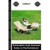 #Sandalye Konforlu Ergonomik Katlanabilir Ayak Uzanmalı Kamp Plaj Sandalyesi Taşıma Çantalı