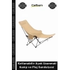 #Sandalye Konforlu Ergonomik Katlanabilir Ayak Uzanmalı Kamp Plaj Sandalyesi Taşıma Çantalı
