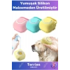 Seri Şampuan Hazneli Çok Kullanışlı Yumuşak Silikon Malzemeli Esnek Kedi Köpek Yıkama Kesesi