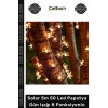 #Solar Bahçe Dekorasyonu Dış Mekan Su Geçirmez Solar 5m 50 Led Papatya Gün Işığı 8 Fonksiyonlu