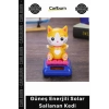 #Solar Dekoratif Masa Üstü Araç Önü Aksesuar Şans Kedisi Güneş Enerjili Solar Sallanan Kedi