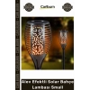 #Solar Güneş Enerjili Dekoratif Su Geçirmez Dış Mekan Led Alev Efektli Solar Bahçe Lambası Small