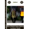 #Solar Güneş Enerjili Dekoratif Su Geçirmez Dış Mekan Led Alev Efektli Solar Bahçe Lambası Small
