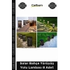 #Solar Güneş Enerjili Otomatik Sensörlü Dekoratif Bahçe Solar Bahçe Yürüyüş Yolu Lambası 8 Adet