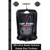 #SuTorbası Portatif Güneş Enerjili PVC Outdoor Su Çantası 20 Litre Solar Isıtıcılı Kamp Duş Torbası