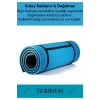 Taşıma Askılı Konfor Modeli Çift Taraflı Kaymaz Yoga Meditasyon Minderi Mavi Siyah Mat