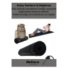Taşıma Askılı Konfor Modeli Çift Taraflı Kaymaz Yoga Meditasyon Minderi Siyah Mat