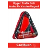TSE Belgeli Tüvtürk Uyumlu Bez Çantalı Karayollarına Uygun Araba Oto Araba Üçgen Trafik Seti