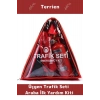 TSE Belgeli Tüvtürk Uyumlu Üçgen Trafik Seti Bez Çantalı Karayollarına Uygun Araba Ilk Yardım Üçgen