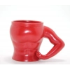 Özel Üretim Dayanıklı Estetik İşlevsel Gövde Tasarım Modern Kupa Vücut Porselen Kırmızı Kupa Bardak