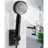 Özel Üretim Banyo Modern Ayarlı Kolay Montaj Konfor Siyah Yapışkanlı Duş Başlığı Tutucu Ayarlı Siyah