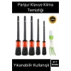 Yeni Seri Pratik Islak Kuru Otomobil Oto Araç Araba Klima Temizlik Detay Fırçası 5+1 Set