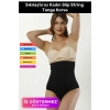 Yüksek Bel Karın Toparlayıcı Kaymaz İz Göstermeyen Sıkılaştırıcı Kadın Slip String Tanga Korse