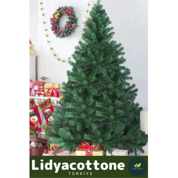 2025 Noel Paketi Kutulu Süsleme Seti Renkli Işığı Süsleri Yılbaşı Çam Ağacı 110 Cm 110 Dal