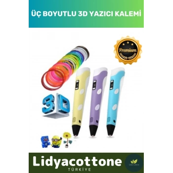 3d Pen Üç Boyutlu Yazıcı Kalem Printer Özel Üretim Bükülebilir ABS Plastik 3D Çocuk Renkli Filament