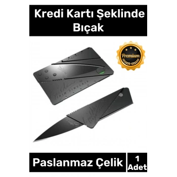 Özel Üretim Sağlam Dayanıklı Yer Kaplamaz Minimalist Cep Cüzdan Kredi Kartı Şeklinde Kutusuz Bıçak