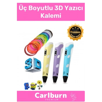 Özel Üretim Bükülebilir ABS Plastik 3D Çocuk Renkli Filament Üç Boyutlu Çizim Yazıcı Kalemi
